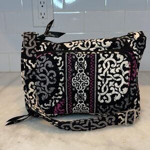 Vera Bradley Purse Canterberry Magenta Quilted Shoulder Bag Crossbody Retired